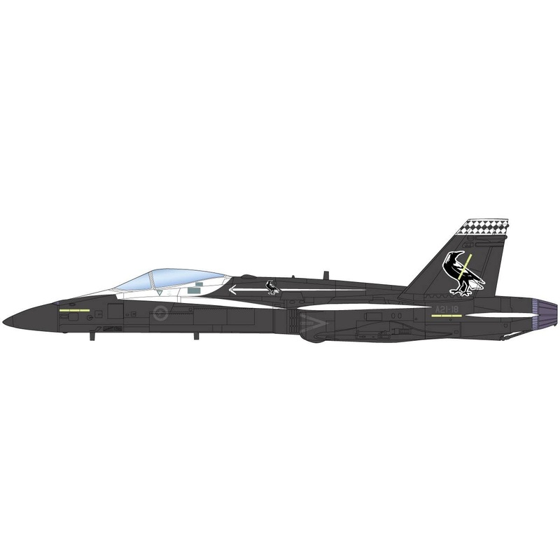 1/144 Royal Australian Air Force Fighter F / A-18A Hornet Black Magpie Royal Australian Air Force 100th Anniversary Painter (Set of 2)