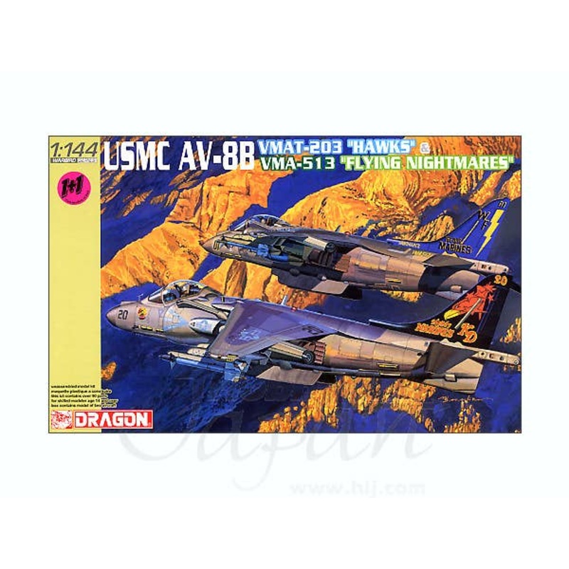 1/144 USMC AV-8B Harrier Hawks & Flying Nightmares