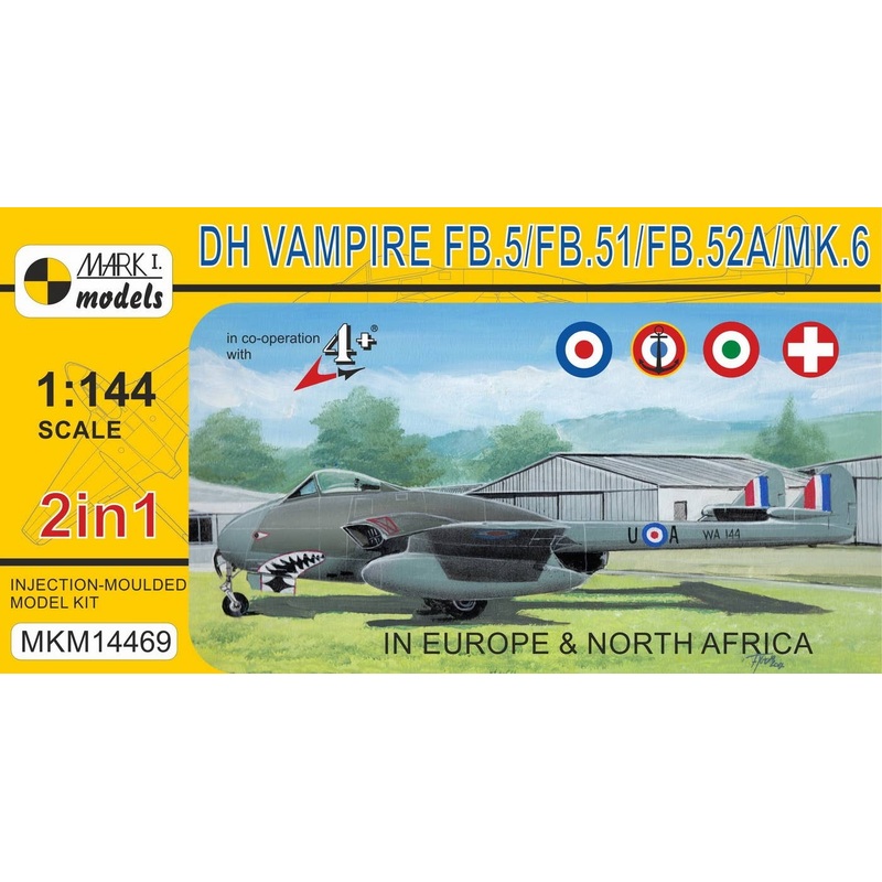 1/144 DH Vampire FB.5 Europe & North Africa (2in1)