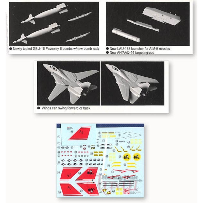 1/144 F-14D Tomcat VF-31 (2pcs)