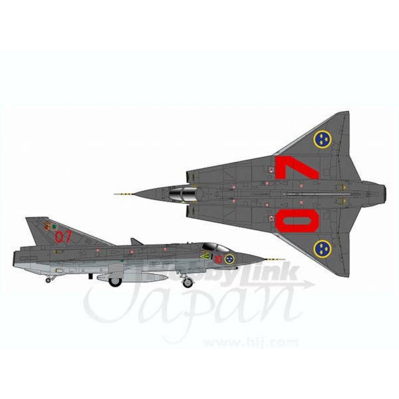 1/144 J35J Draken Swedish Air Force Gray Camouflage