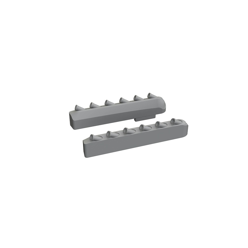 1/72 P-51 exhaust stacks w/ fairing PRINT (Tamiya)