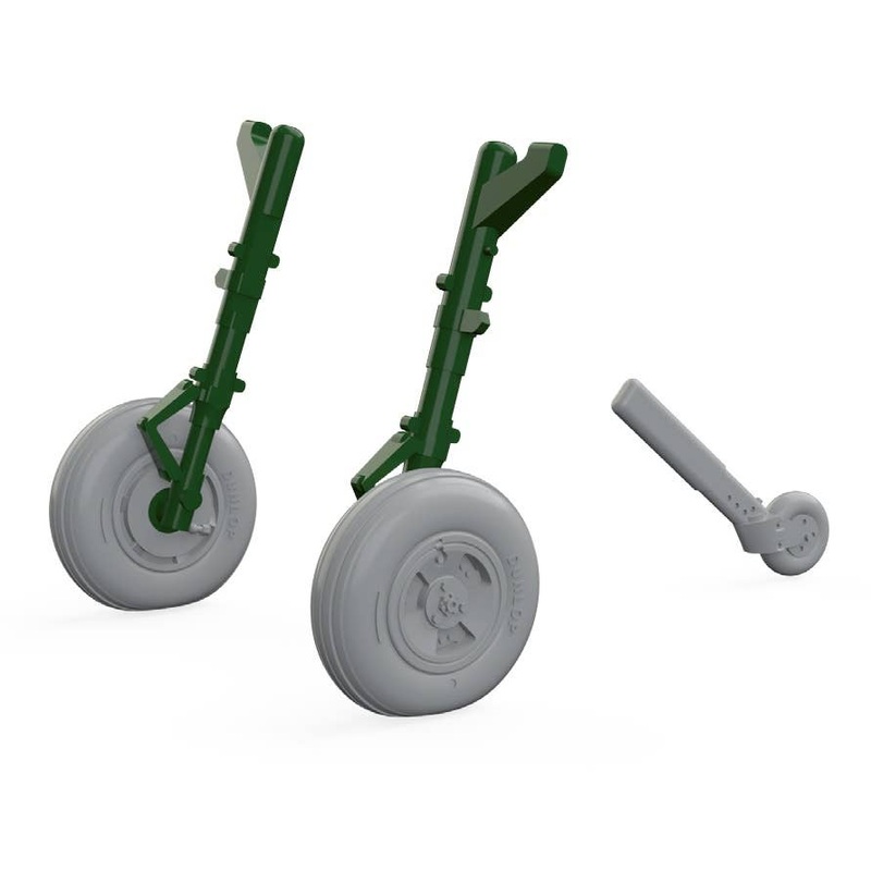 1/72 Spitfire Mk.XVI Wheels - 3 Spoke (Eduard)