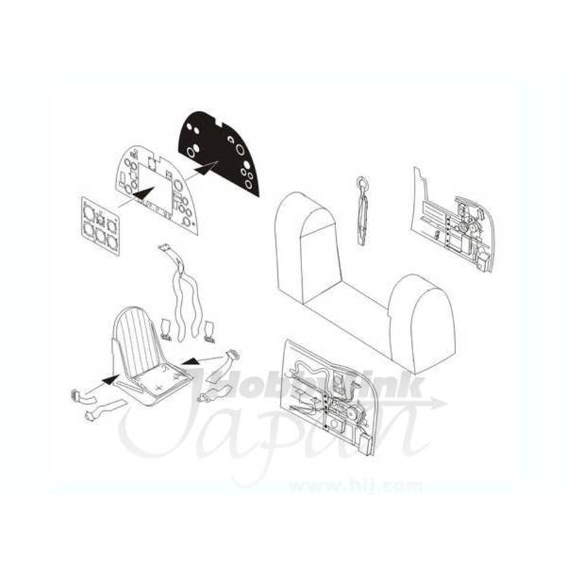 1/72 Spitfire PR Mk.Mk.XIX-Interior Set