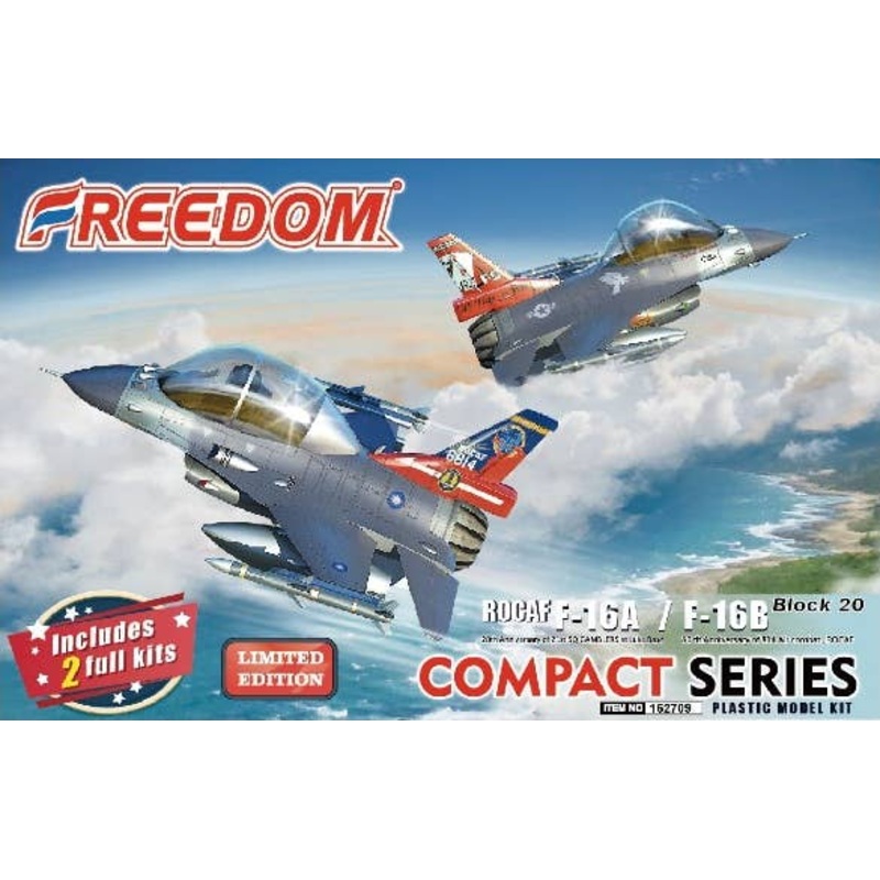 Compact Series: ROCAF F-16A 20th Anniversary of 21th SQ Gamblers at Luke Base & F-16B 80th Anniversary of 814 Air Combat
