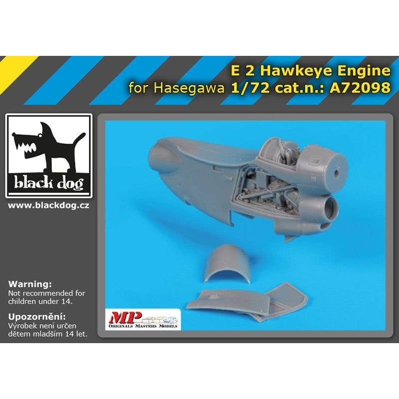 1/72 E-2 Hawkeye Engine for Hasegawa