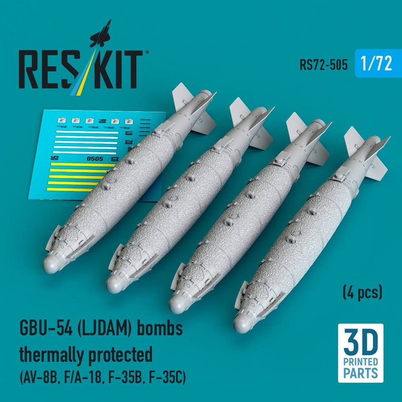1/72 gBU-54 (LJDAM) bombs thermally protected (4 pcs)