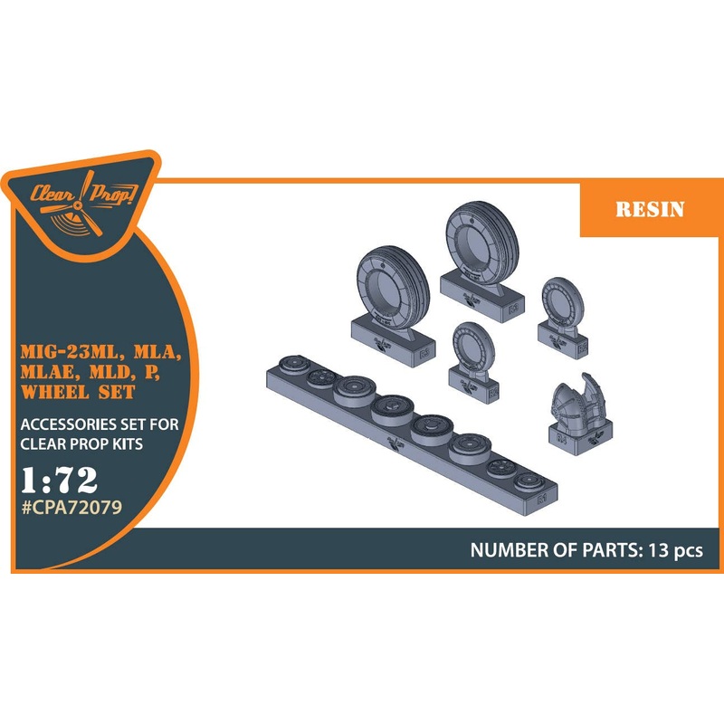 1/72 MiG-23ML, MLD, P, MLAE Wheel set