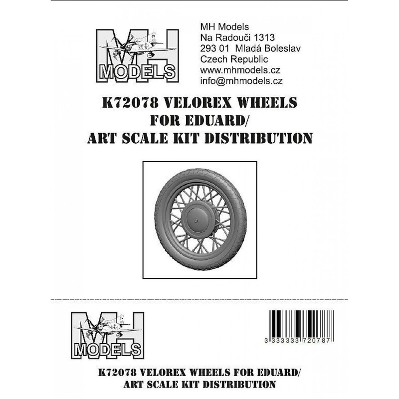 1/72 Velorex wheels for Eduard/Art Scale Kit Distribution