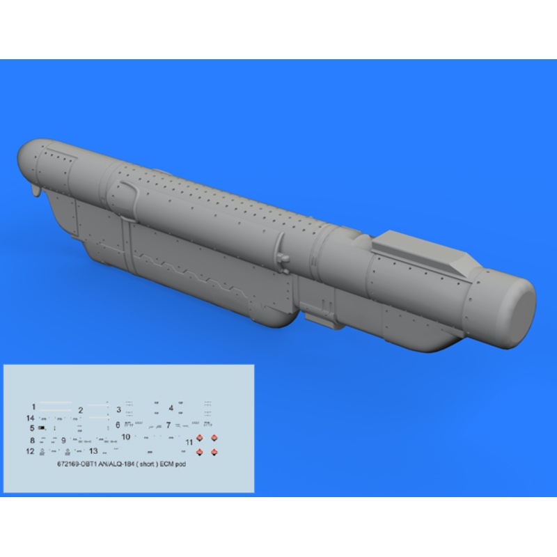 1/72 AN/ALQ-184 (Short) ECM Pod