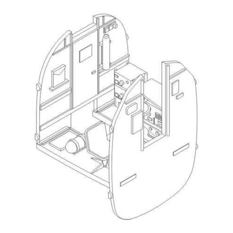 1/72 B-24 Liberator Navigator's Compartment (For Hasegawa Kit)