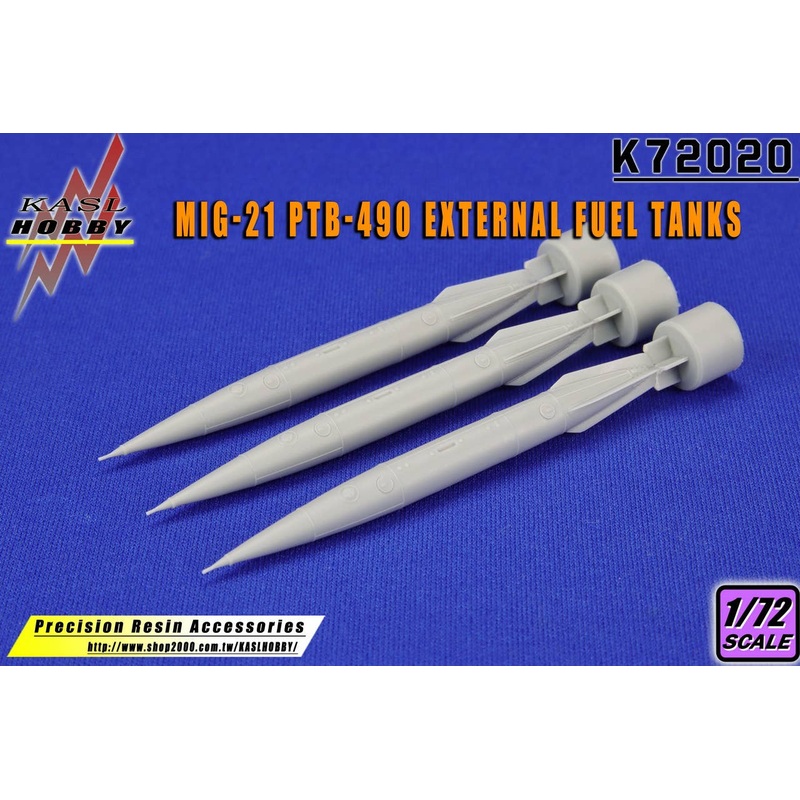 1/72 MiG-21 PTB-490 External Fuel Tanks (3 Kits)