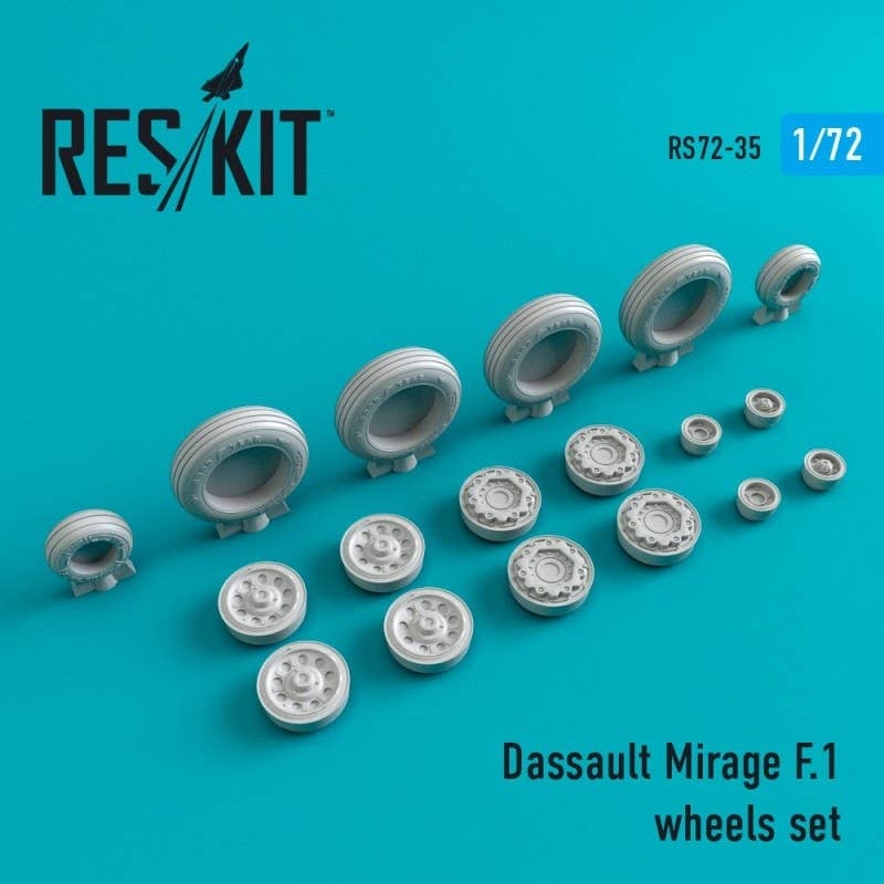1/72 Mirage F.1 Wheels Set
