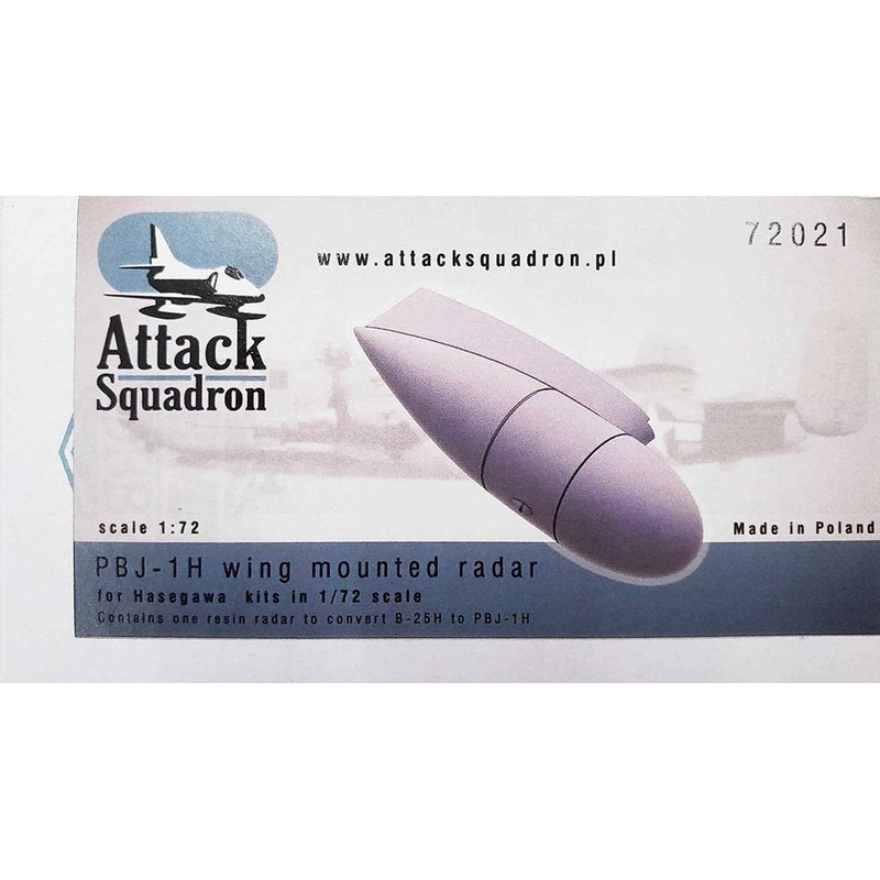 1/72 Wing Mounted Radar Antenna for PBJ-1H (for Hasegawa)