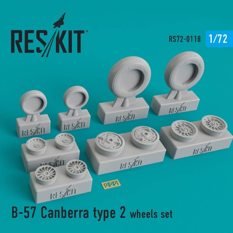 1/72 B-57 Canberra Type 2 Wheels Set