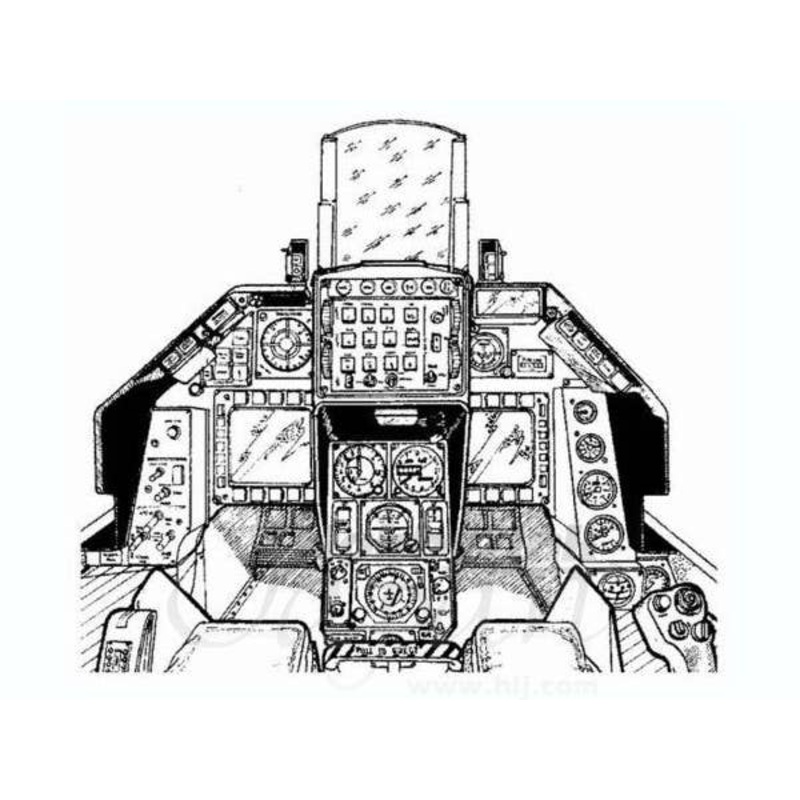 1/72 F-16CG Block 40 Interior Set (for Hasegawa)