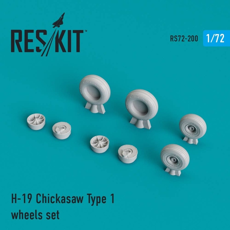 1/72 H-19 Chickasaw Type 1 Wheels Set (for Italeri)