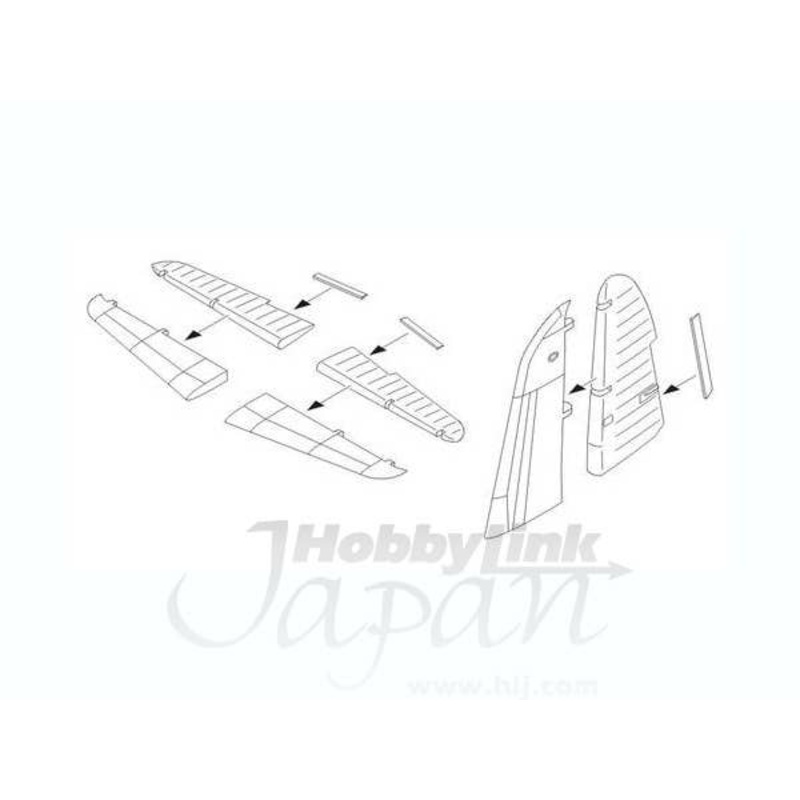 1/72 Martin B-26F/G Marauder Control Surfaces Set (for Hasegawa)
