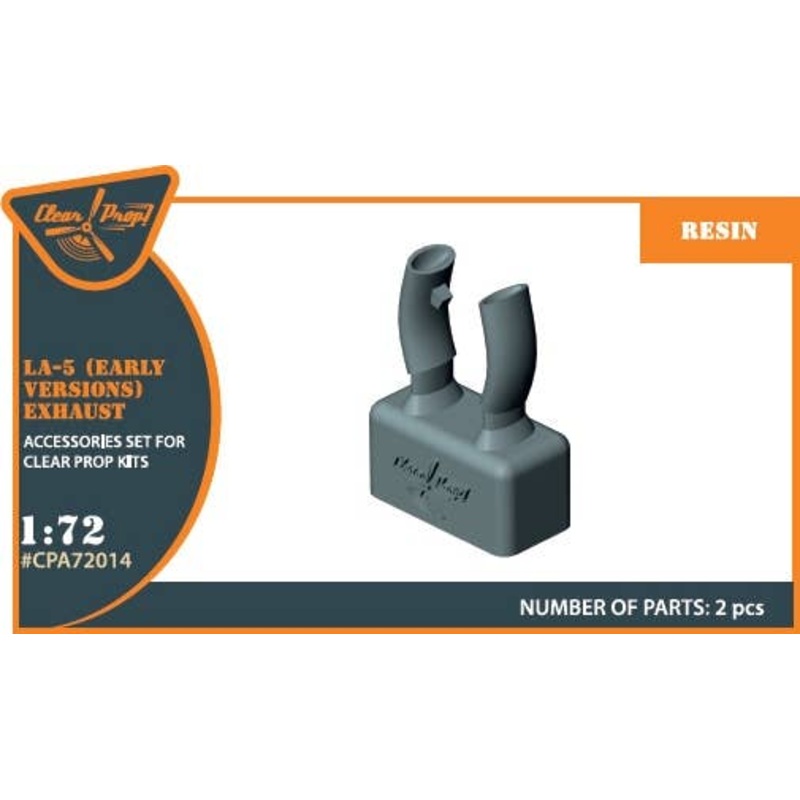1/72 La-5 (Early Versions) Exhaust (for Clear Prop!)