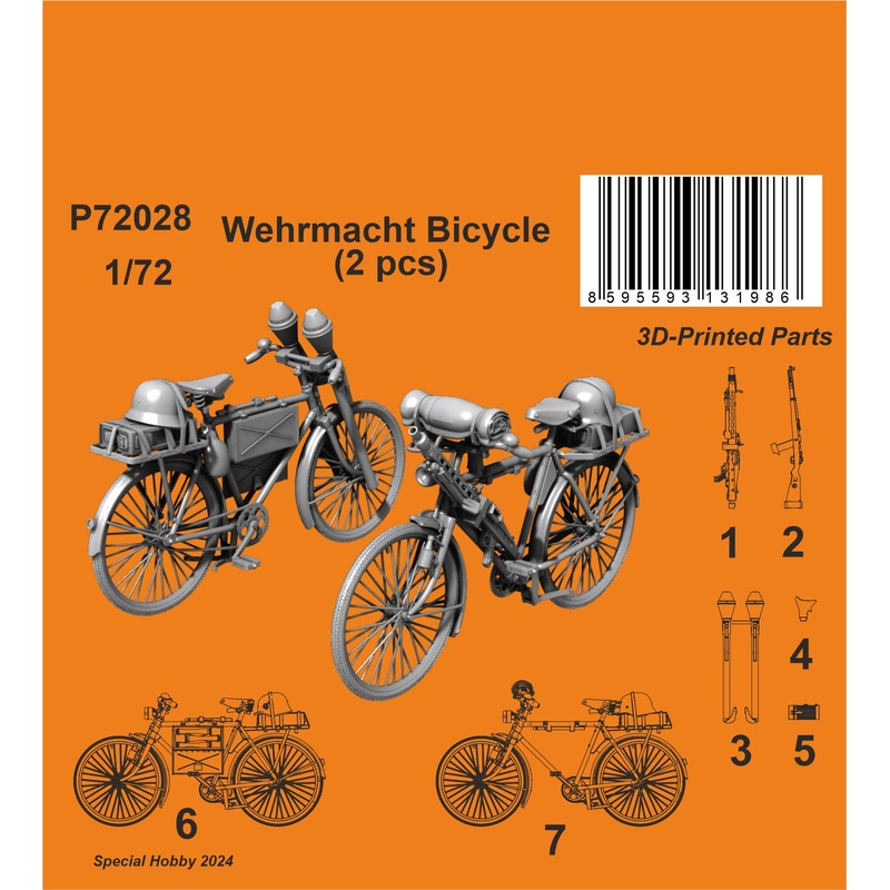1/72 Wehrmacht Bicycle (2 pcs)