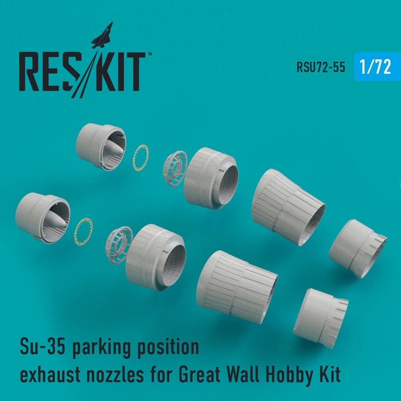 1/72 Su-35 Parking Position Exhaust Nozzles (for Great Wall Hobby)