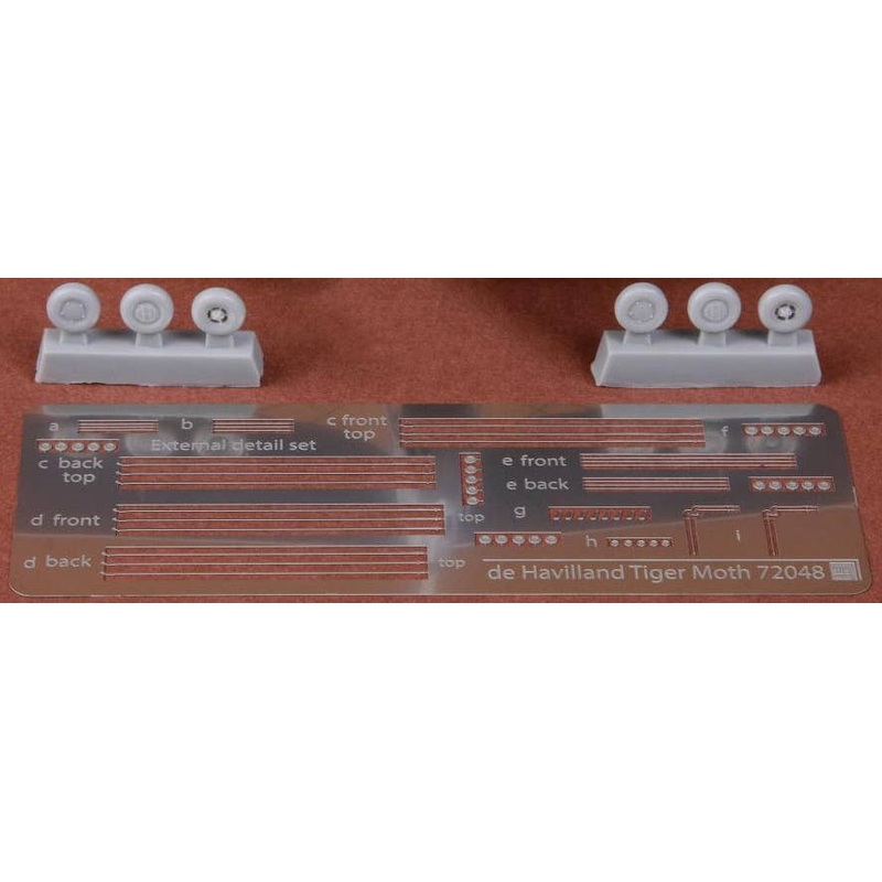 1/72 De Havilland DH-82 Tiger Moth Rigging & Wheel Set (for Airfix)