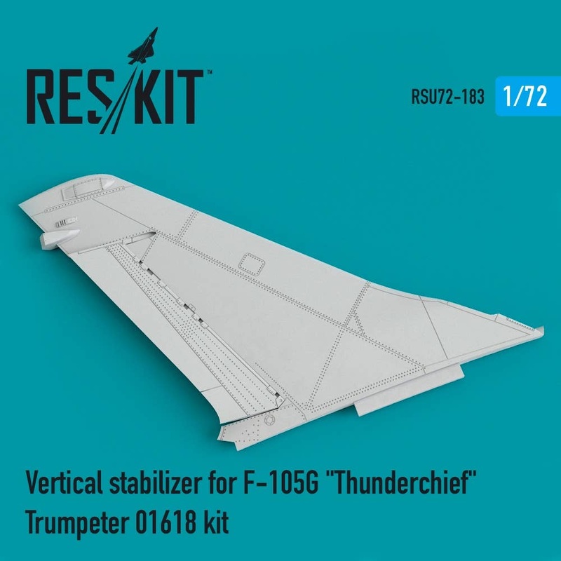 1/72 Vertical stabilizer for F-105G Thunderchief Trumpeter 01618 kit