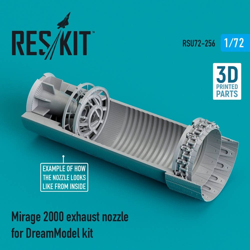 1/72 Mirage 2000 exhaust nozzle for DreamModel kit (3D printing)