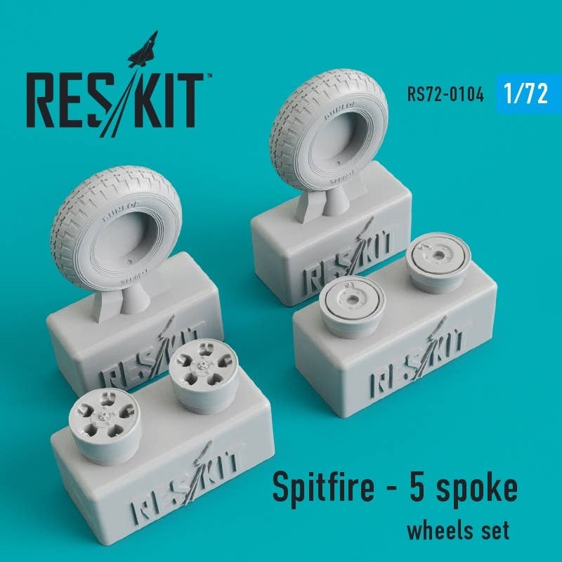 1/72 Spitfire 5 Spoke Wheels Set