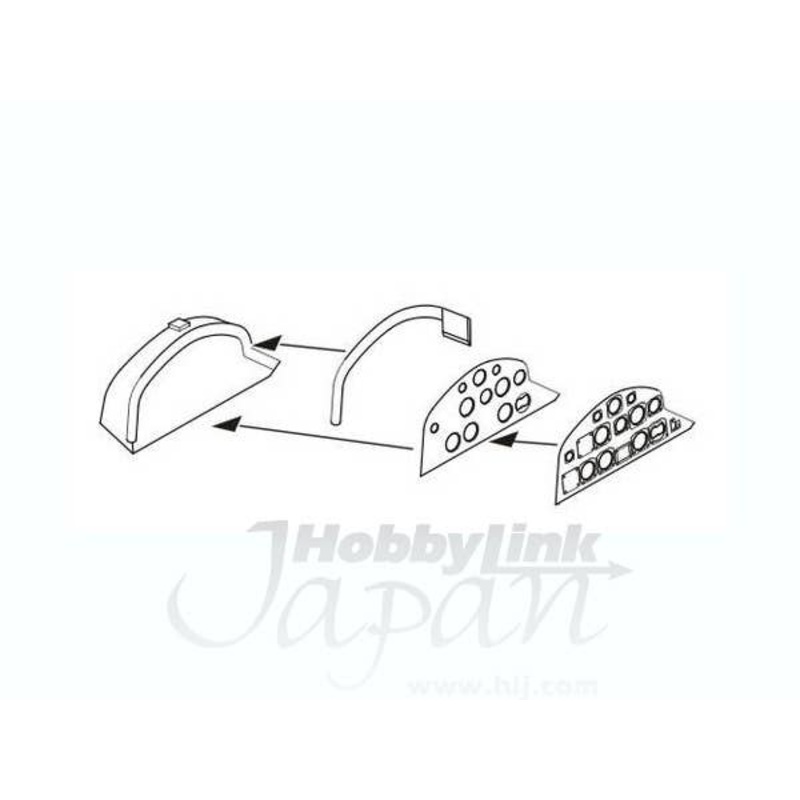 1/72 Camberra PR Mk.9 Instrument Panel (for Airfix)