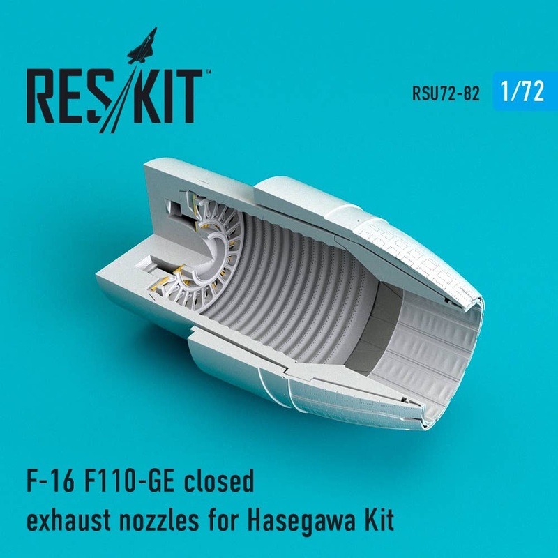 1/72 F-16 F110-Ge Closed Exhaust Nozzles for Hasegawa Kit