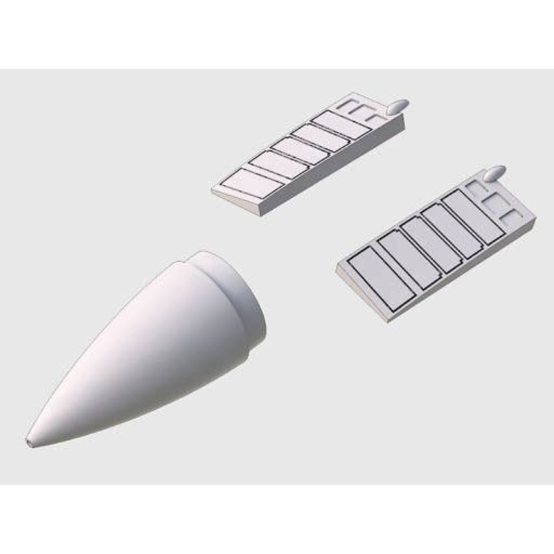 1/72 MiG-29A Radome and Closed Upper Jet Intakes -Italeri-