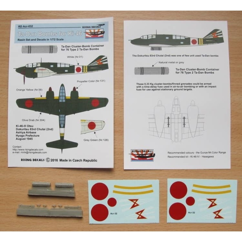 1/72 Ta-Dan Bombs for Ki-46