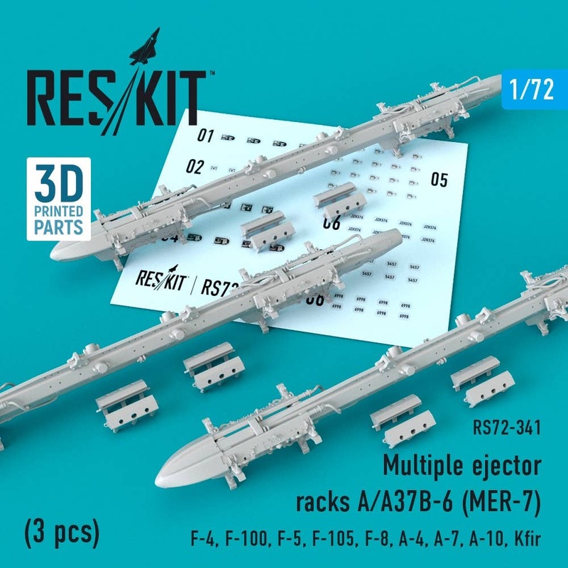 1/72 Multiple ejector racks A/A37B-6 (MER-7) (3 pcs)