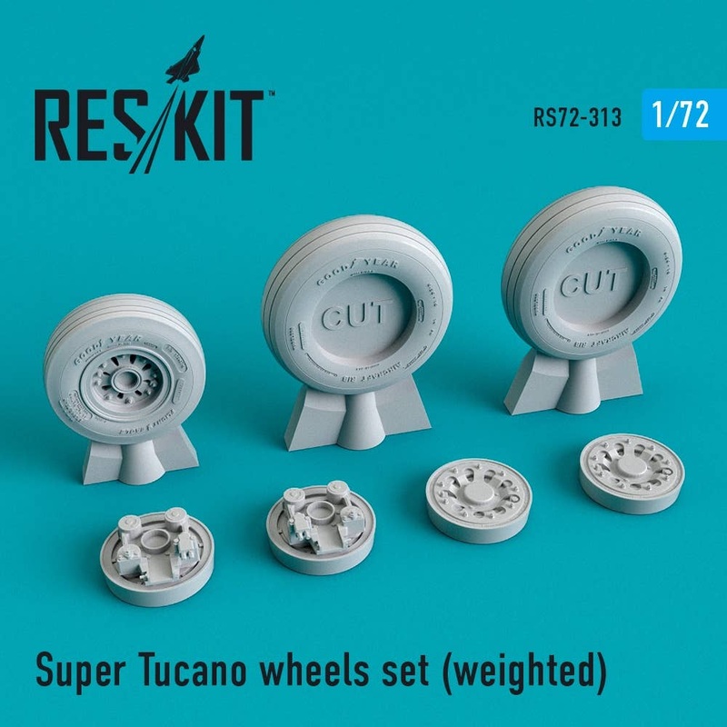1/72 Super Tucano wheels set (weighted)