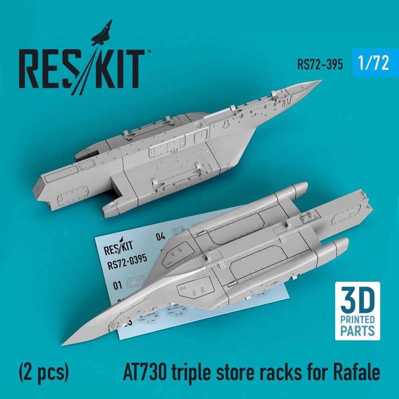 1/72 AT730 triple store racks for Rafale (2 pcs) (3D printing)