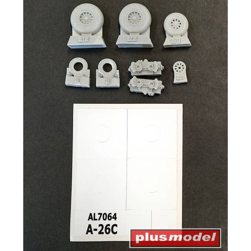 1/72 A-26C Invader wheel grooved