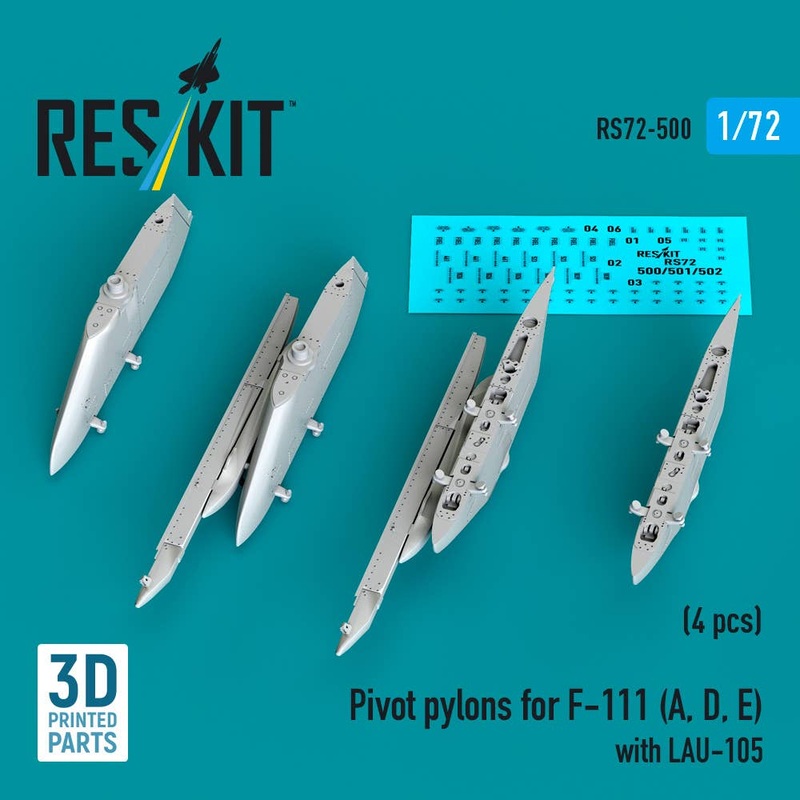 1/72 Pivot pylons for F-111 (A,D,E) with LAU-105 (4 pcs)