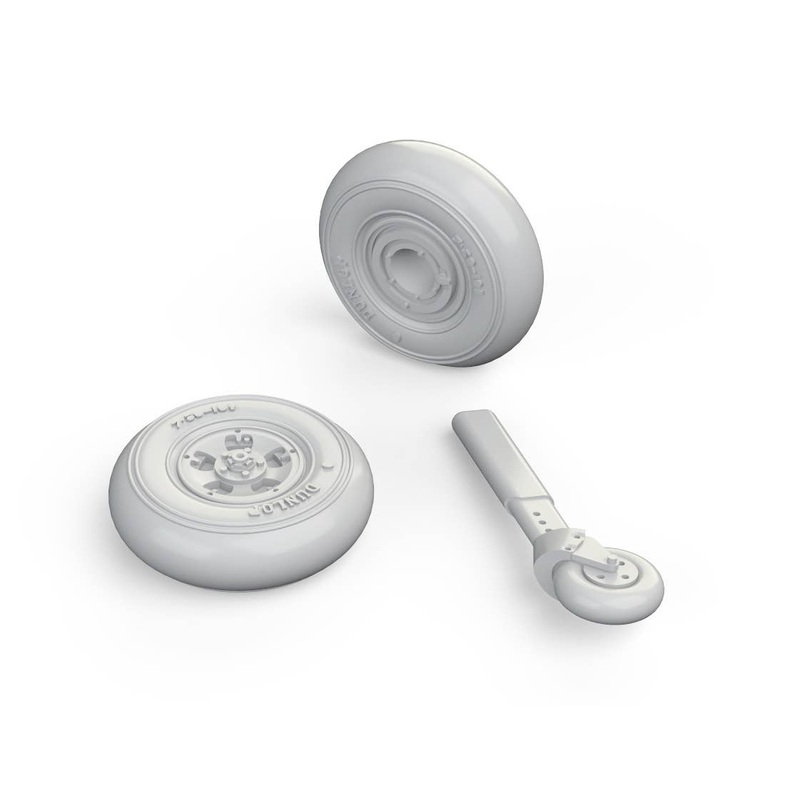 1/72 Spitfire Mk.IX Wheels 5 Spoke, Smooth Tire EDUARD
