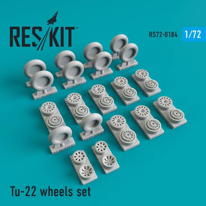 1/72 Tu-22 Wheels Set (for Trumpeter/Modelsvit/Italeri)