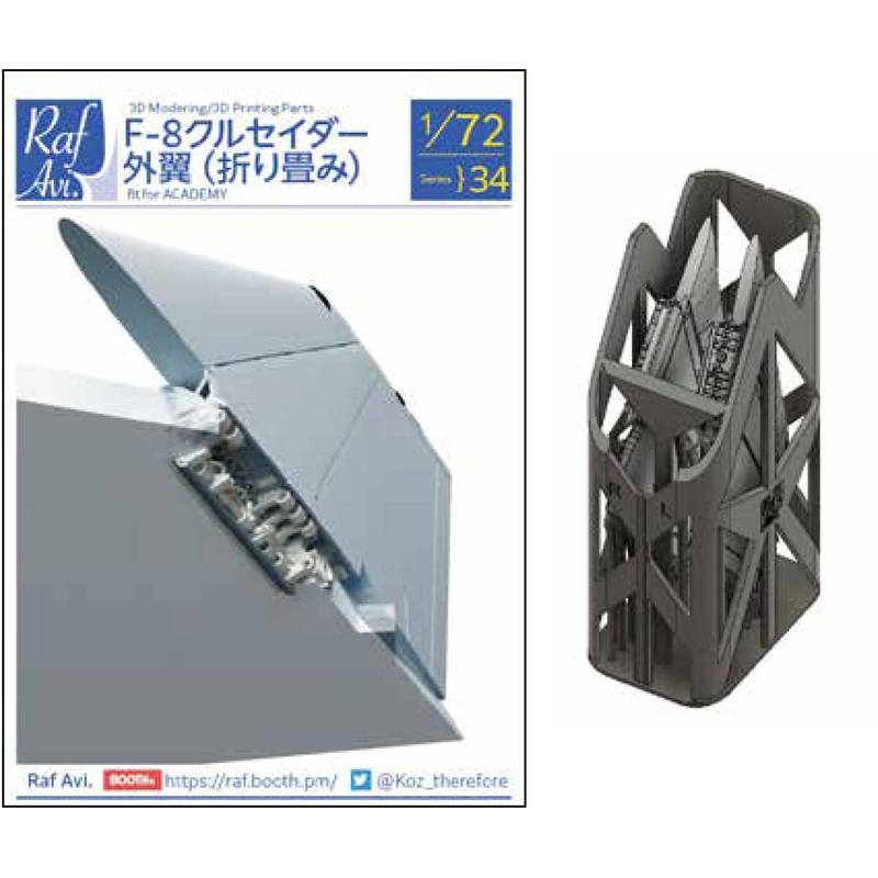 1/72 [7234] F-8 Crusader Outer Wing (Folding) (for Academy)