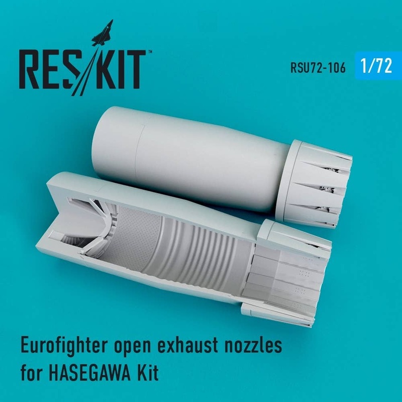 1/72 Eurofighter Open Exhaust Nozzles for Hasegawa Kit