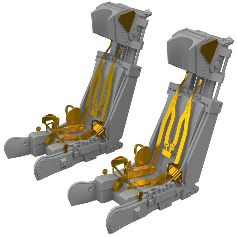 1/72 L-39 ejection seats PRINT Brassin (for EDUARD)