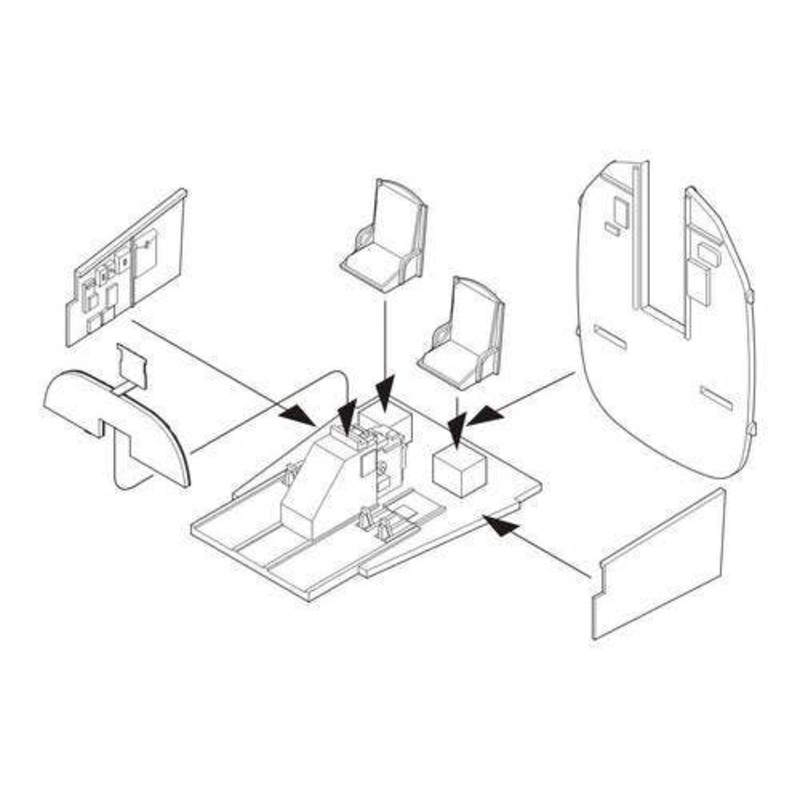 1/72 B-24 Liberator Interior Set (for Hasegawa)