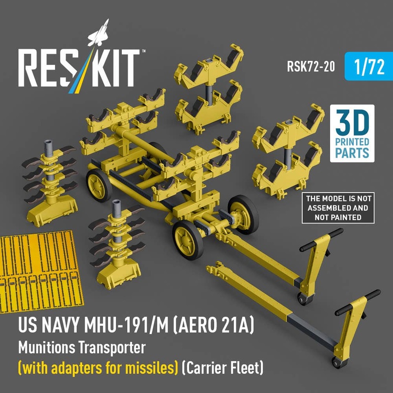 US NAVY MHU-191/M (AERO 21A) Munitions Transporter (with adapters for missiles)