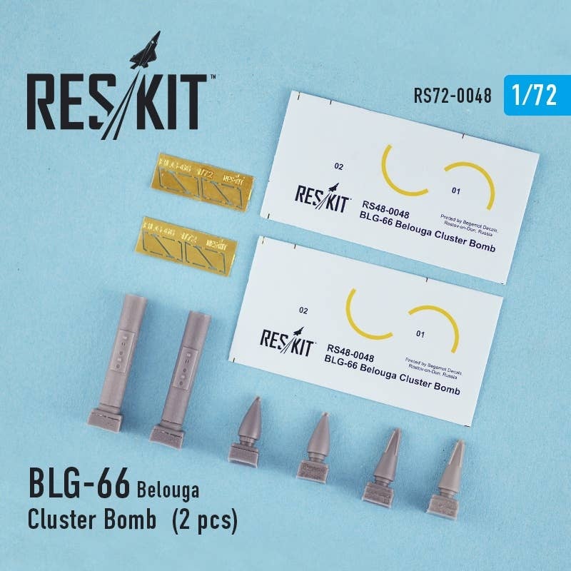1/72 BLG-66 Belouga Cluster Bomb (2 pcs) (Mirage F.1, Mirage 2000, Sepecat Jaguar)