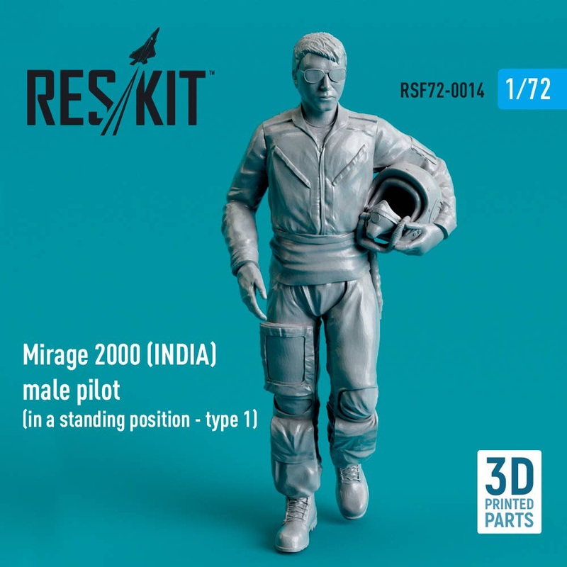 1/72 Mirage 2000 (INDIA) male pilot (in a standing position - type 1) (3D Printed)