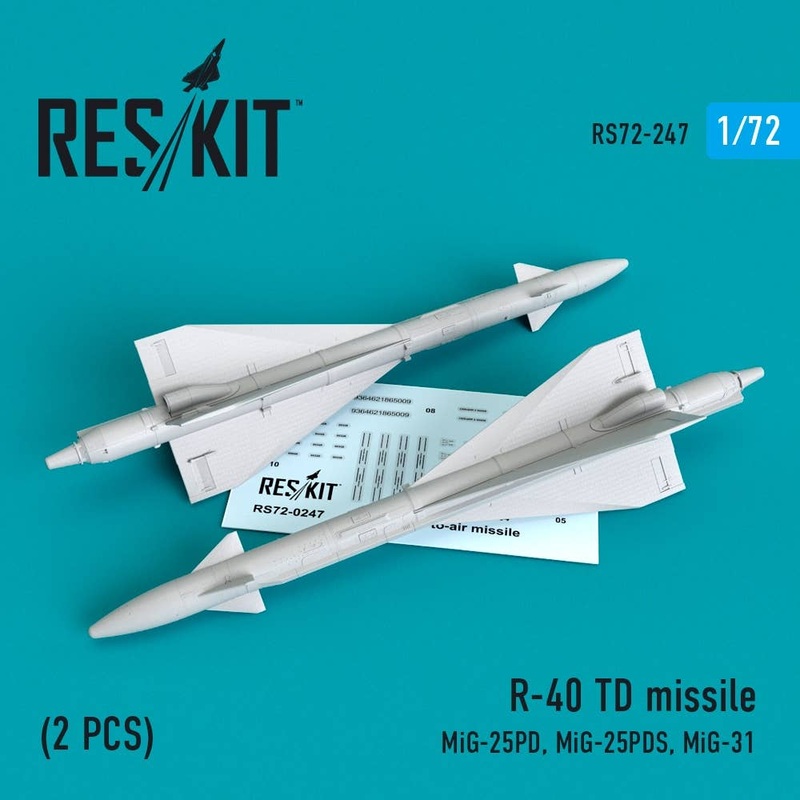 1/72 R-40 Td Missile (2 Pcs) (Mig-25Pd,Mig-25Pds, Mig-31)