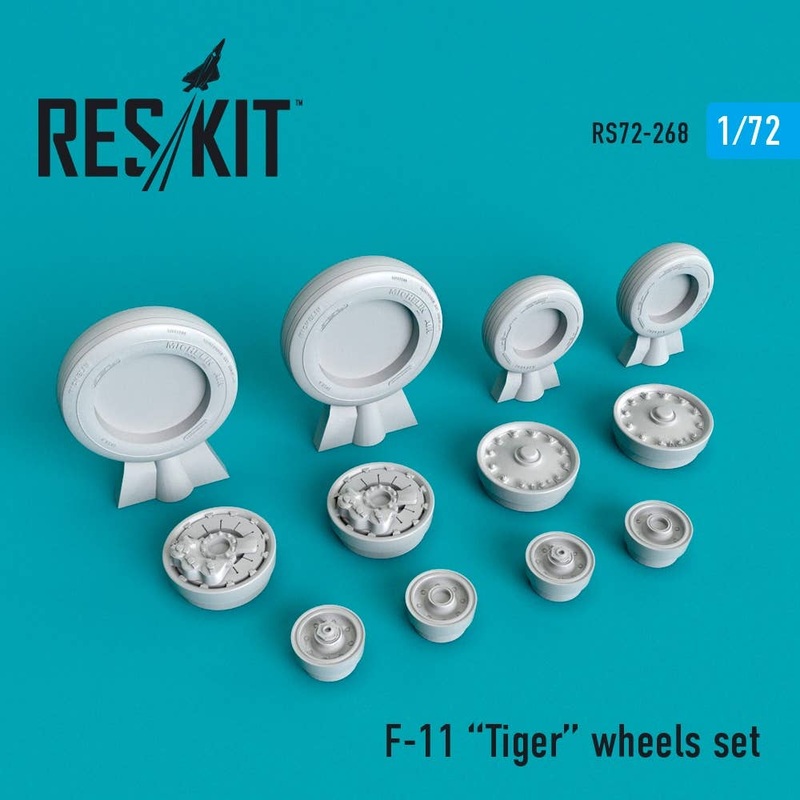 1/72 F-11 Tiger Wheels Set (for Hasegawa)