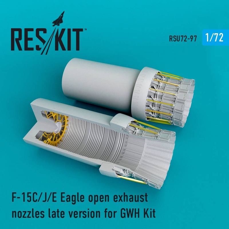 1/72 F-15C/J/E Eagle Open Exhaust Nozzles Late Version for GWH Kit